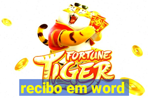 recibo em word